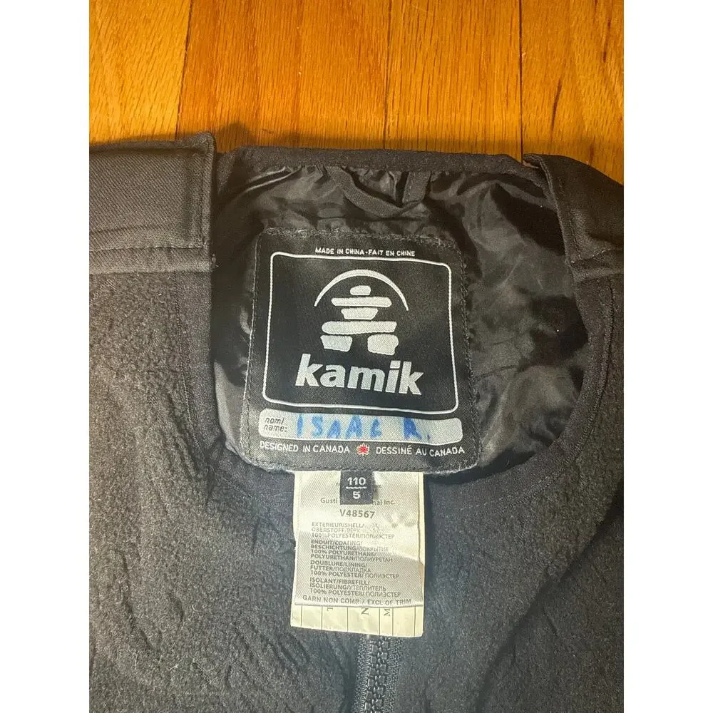 Kamik Kids Snow Bibs Youth S 110 Waterproof Insulated Ski Snow Pants 5 6